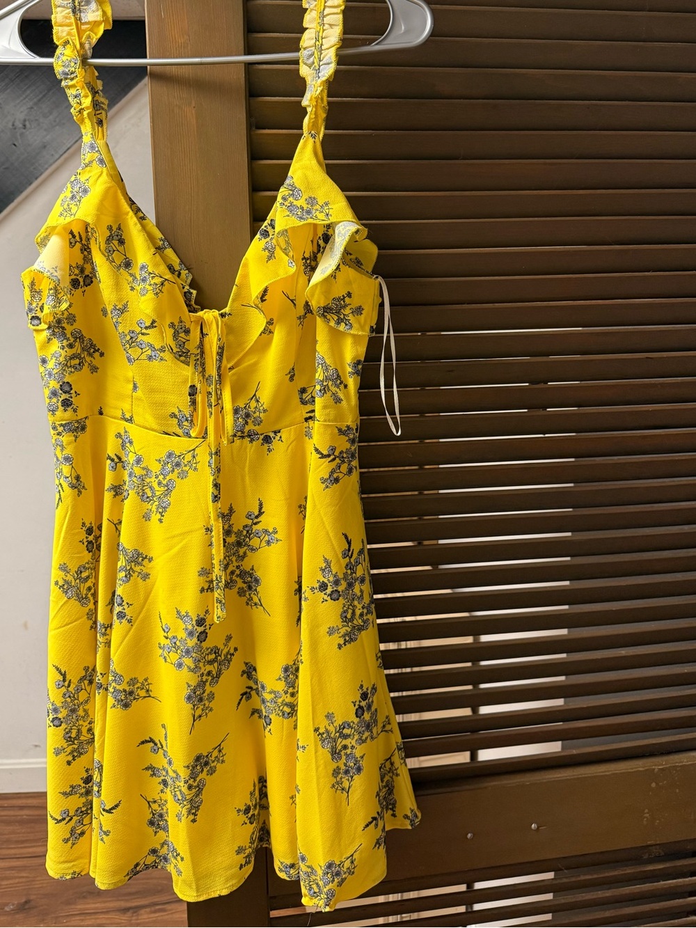 Hello Molly Ruffle Dress Yellow